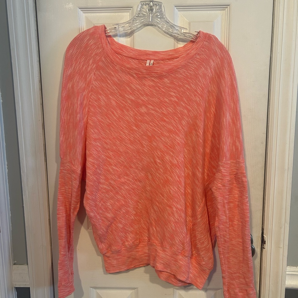 Anthropologie Damian Pullover Dolman Sleeve 100% Cotton Coral